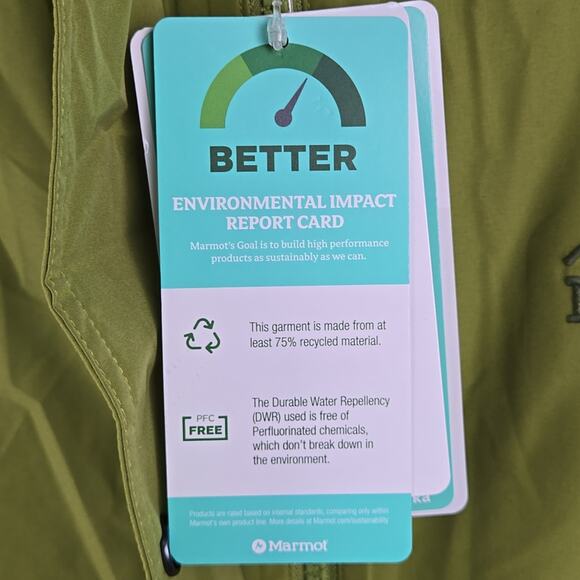 NWT Marmot Mountainworks 78 All Weather Parka Cilantro Green Womens Size Large - Picture 5 of 11